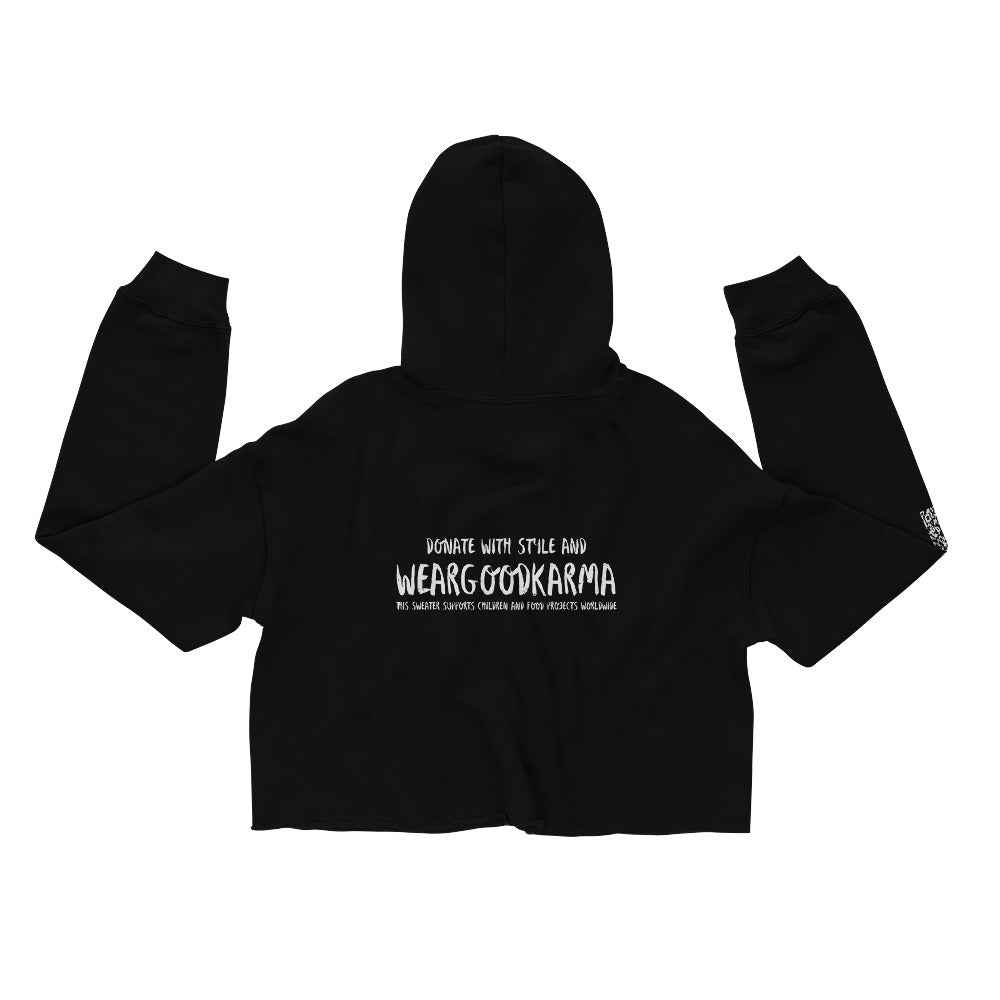 LONDON - crop hoodie women