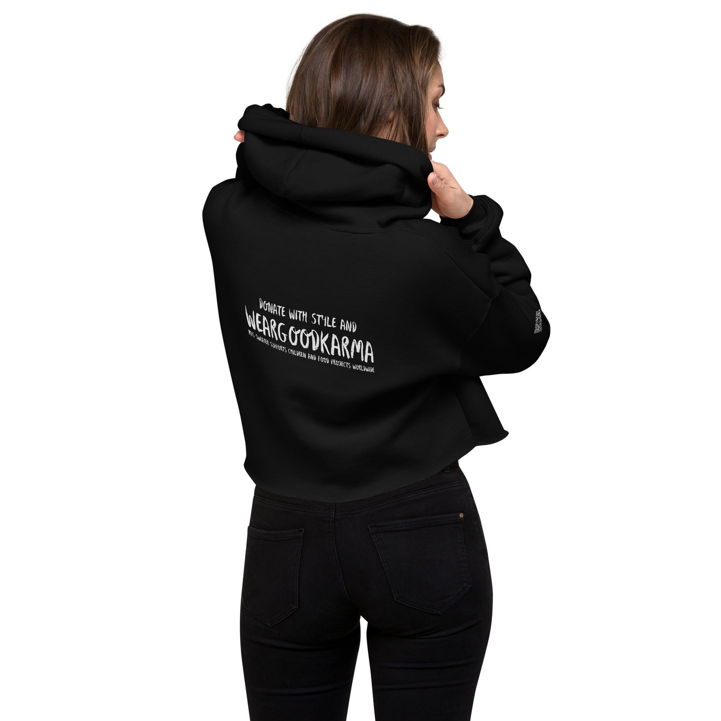 LONDON - crop hoodie women