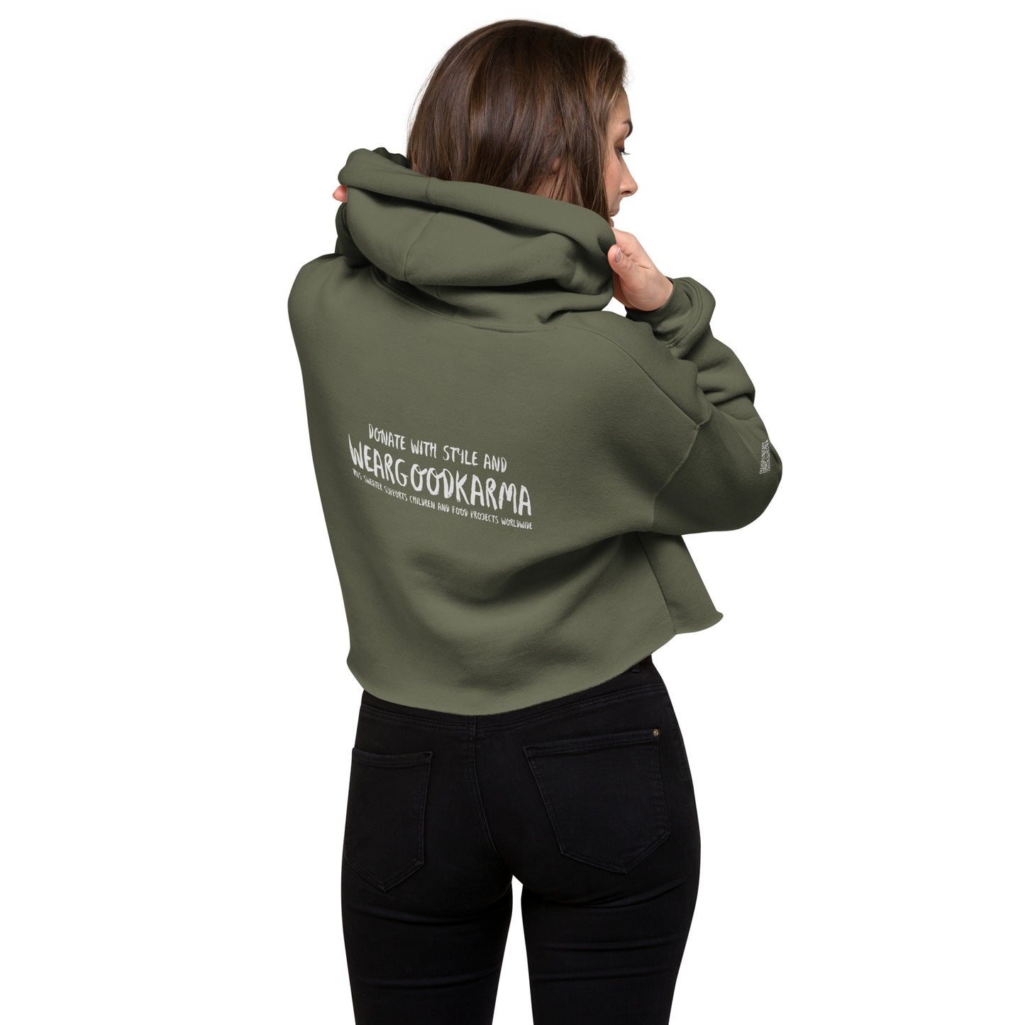 LONDON - crop hoodie women