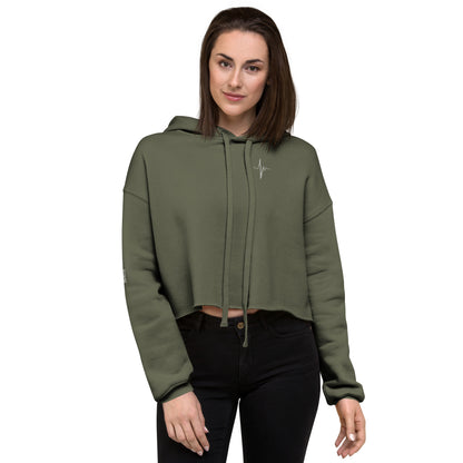 LONDON - crop hoodie women